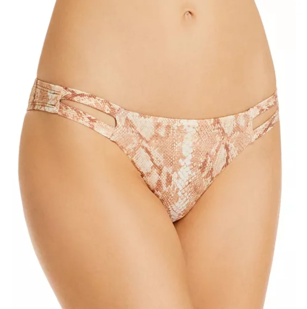 NWT Vitamin A EcoLux Neutra Snakeskin Bralette Bikini Set S - Picture 3 of 4